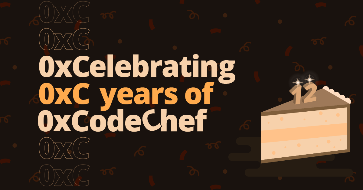 12 Happy Years, The Chef Is A Big Boy Now!